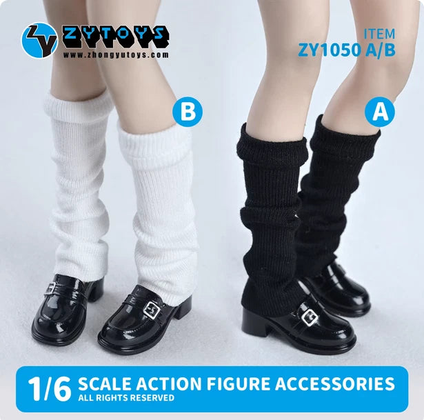 ZY1050 1/6 Female JK Socks Slouch Socks Model for 12''Action Figures BJD Doll Model