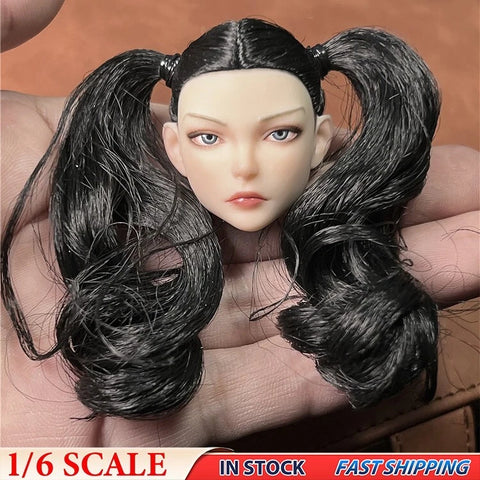 1/6 Model Video Game Girl Cammy Female Head Sculpt F 12" Hot Toys Phicen Figure Model