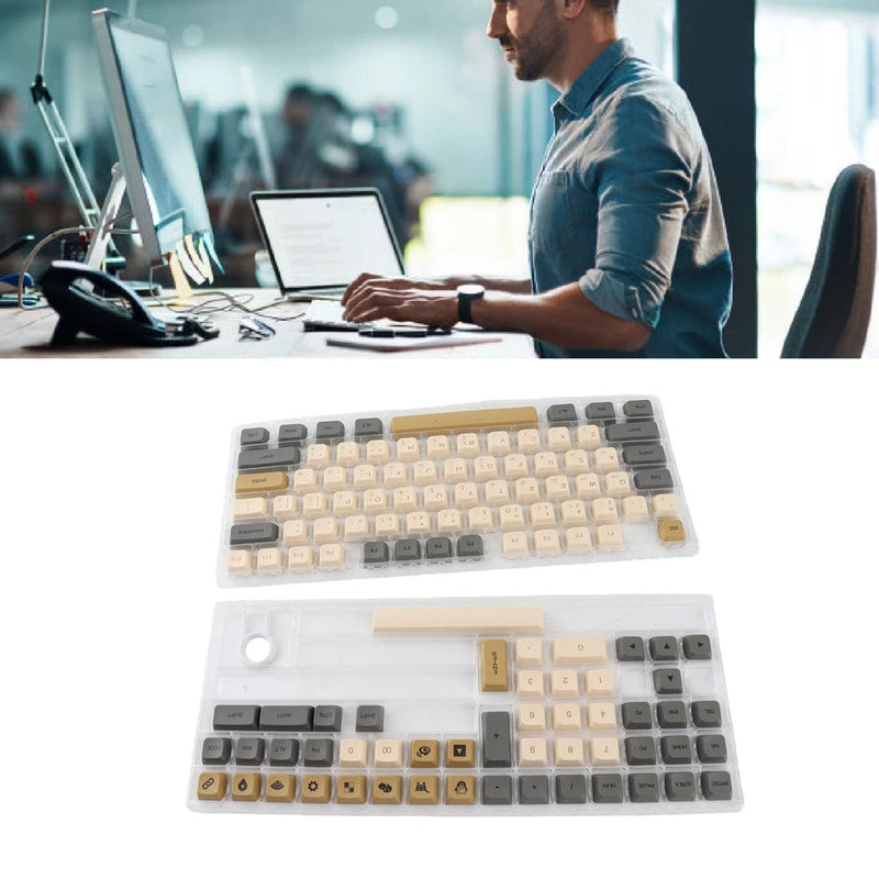 125pcs Keyboard Keycaps Arabic Shimmering Theme XDA Profile PBT Dye Sublima YGEO Model