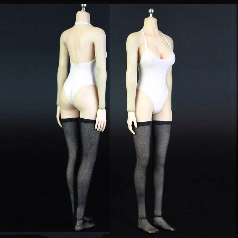 1Set 1/6 Scale White Swimsuit Bikini stockings Model Fit for 12" Action Figure Model