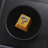 Question Mark R4 Zinc Alloy Keycap Metal Key Cap For MX Mechanical Keyboard Model