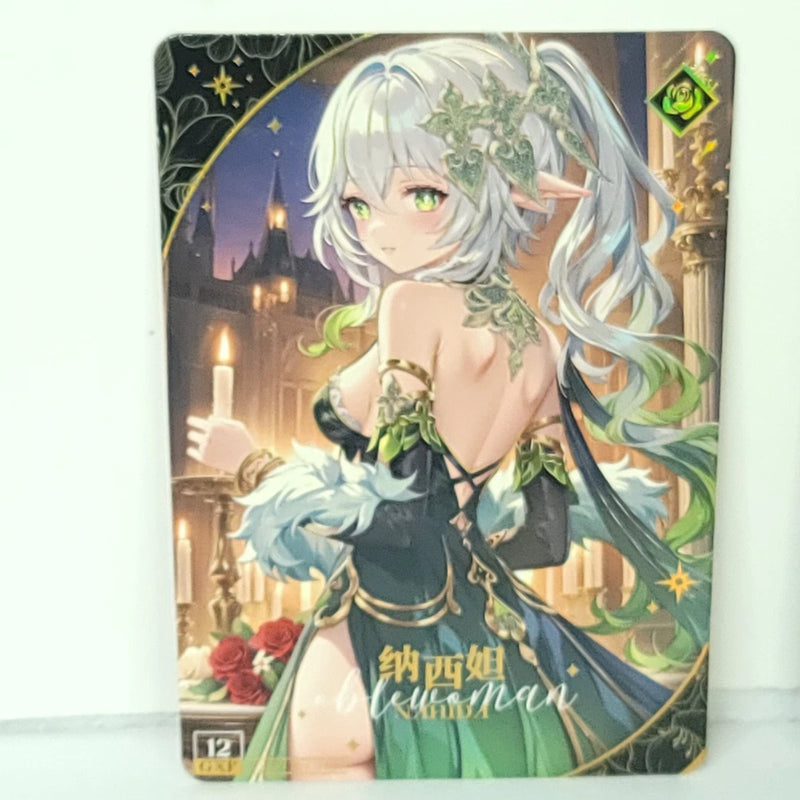 Nahida Premium Waifu Card Noble Lady Series Anime Wall Art Oversized Board A5 Model