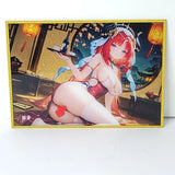 Nilou Gold Glitter Waifu Card Anime Girl Wall Art Oversized Board A5 Model