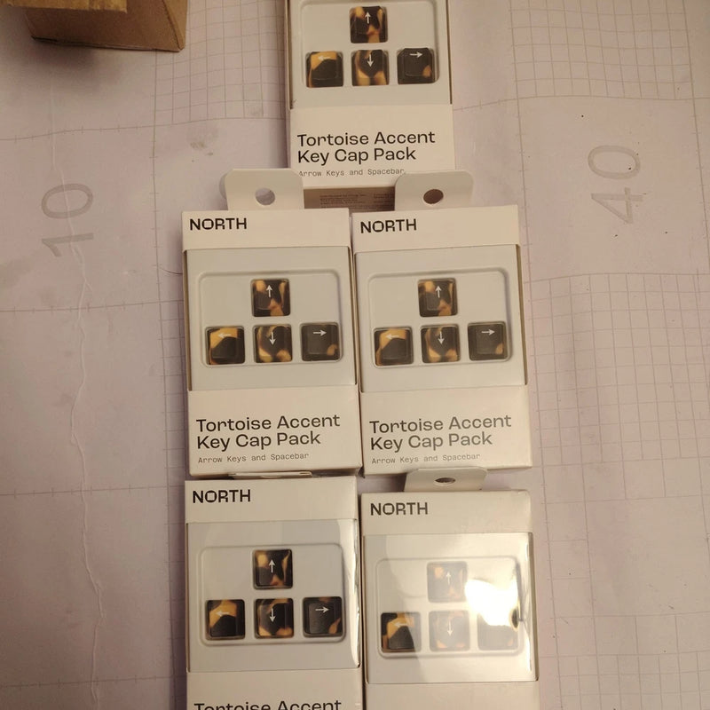 Tortoise Accent Key Cap 5 Packs Arrow Keys & Spacebar MX Switch Compatible Model