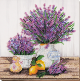 Flowers Lavander`s aroma Bead Embroidery Kit ?C DIY Beaded Home Decor Wall Art Model
