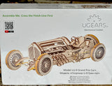 Ugears U-9 Grand Prix Car Mechanical MODEL  Wooden KIT 348 PCS, NEW Model