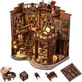 Book Nooks for Adults, DIY Miniature Dollhouse Booknook Kit-Dream Booktore | Model