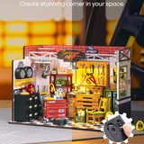 Rolife 1??24 Garage Workshop DIY Miniature House Kit Teens Adults Xmas Gift Model
