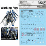 for RG 1/144 Hi-Nu v D.L Model Master Water Slide pre-cut Decal Sticker RX-93-??2 Model