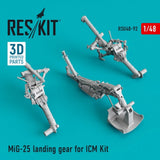 1/48 Reskit RSU48-0092 MiG-25 landing gear for ICM model kit Model