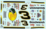 Powerslide 007 #3 Bass Pro Shops 1998 Dale Earnhardt 1/24 waterslideDecal Nascar Model