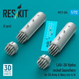 LAU-3A Hydra rocket launchers for US Army & Navy (a/c & h) 1/72 Reskit RS72-0584 Model