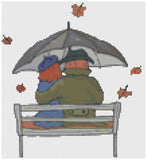Cross Stitch Pattern by Florashell - Sharing a Bench Model