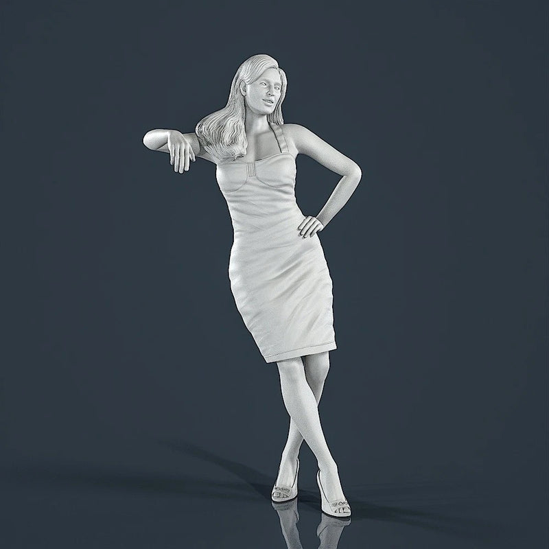 Unpainted Painted resin figurine Woman girl vintage 1/18 1/24 1/43 1/32 Model