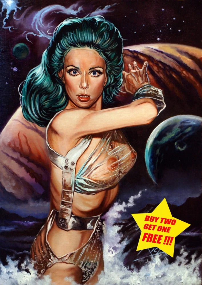 Angelique Pettyjohn / Art Print / Sleeved W Backing Board / Signed Rick Melton Model