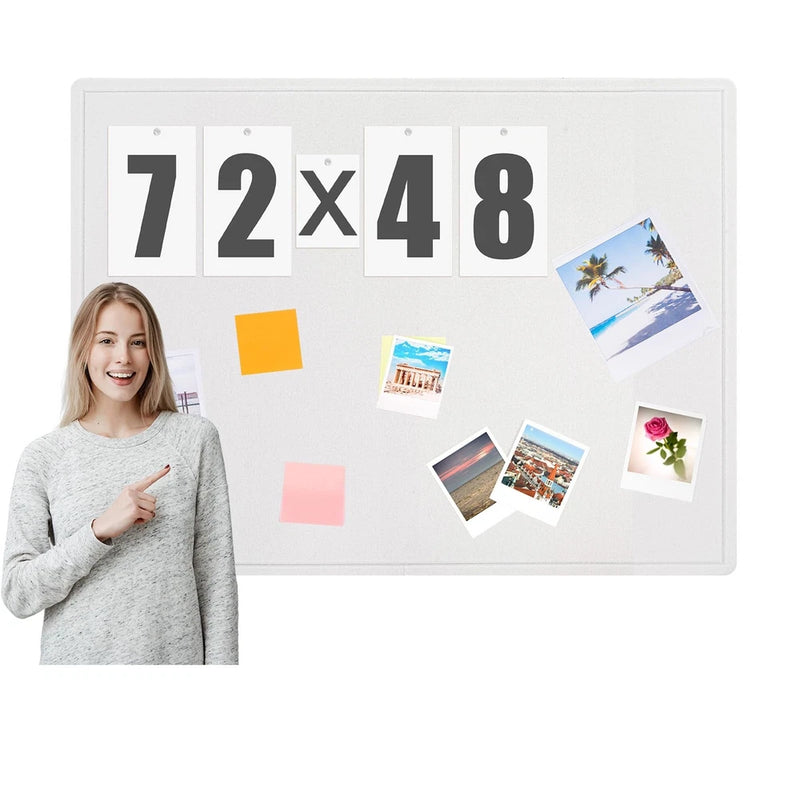 SmoothNovelty Felt Extra Large Bulletin Board, 72 x 48 Inches Decorative Felt... Model
