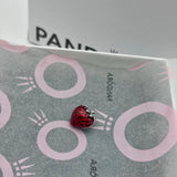 New 100% PANDORA 791681C01 Sterling Silver Red Seeded Strawberry Fruit Charm Charms