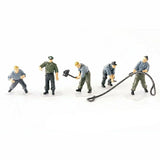 1/72 WWII German Engine Maintenance Mechanical Engineer Team 5PCS Figures Model Model