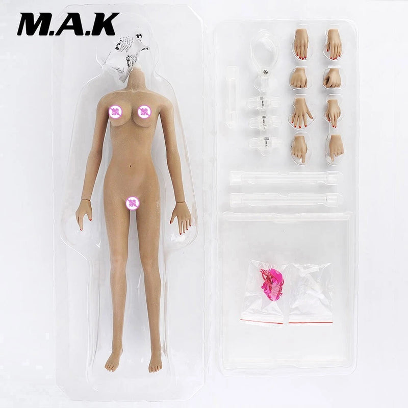 JIAOU DOLL JOQ-06C-PS 1/6 Woman Mid Bust Normal Seamless Figure Body Model Toys Model
