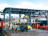 STEEL PIPE & MACHINE SHOP?DEPOT with OVERHEAD CRANE - HO Scale PLASTIC KIT - NEW Model