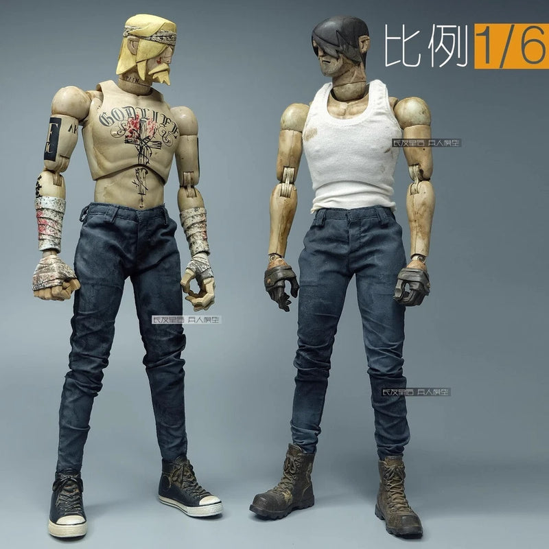 1/6 Scale Male Trendy Distressed Pants Model For 12" Action Figure Body Model