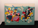 Vtg NEVCO Serving Cutting Board Scandinavian Picture YLVA Kallstrom Lund Style Model
