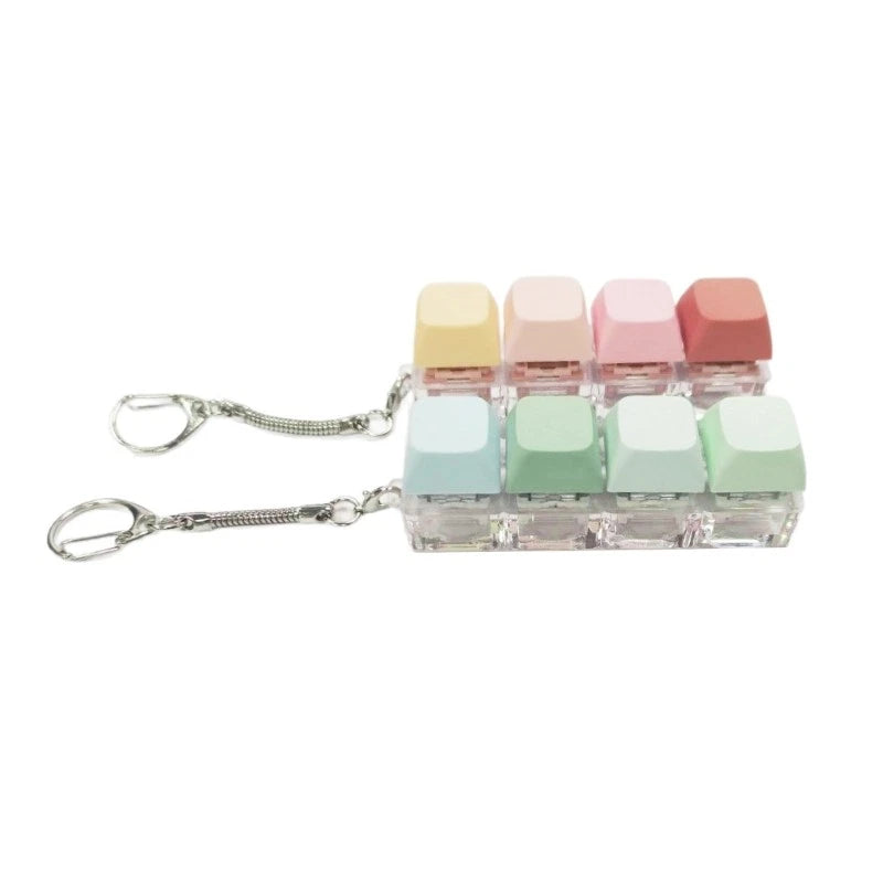 1PC 4-Key LED Light Keyboard Clicks Toy Keycap Tester For Stress Relief Model