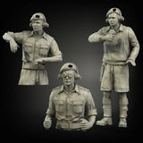 Unpainted 1/35 British Army Tank Crew WWII Resin Figure Model Kit Unassembled Model