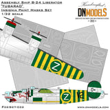 Assembly Ship B-24 Liberator ??Tubarao?? Insignia Paint Mask Set 1/32 DN Models Model