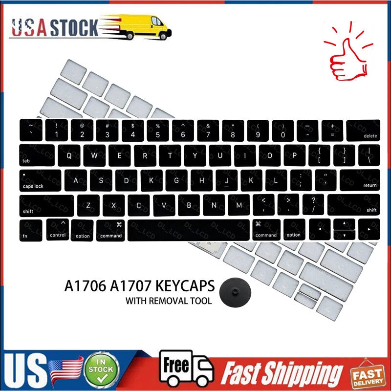 for MacBook Pro A1706 A1707 A1708 US Laptop Keyboard ALL Key Caps 2016 2017 2018 Model