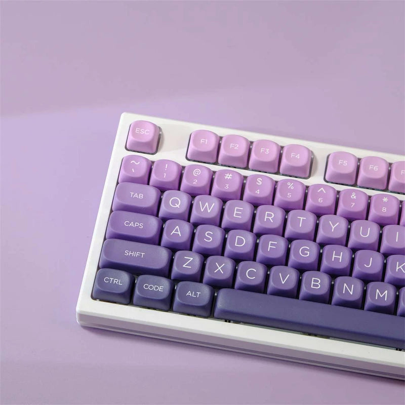 Purple Viole Theme MOA Profile Dye Subs PBT Keycap Set Model