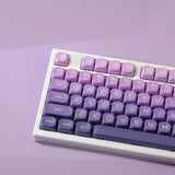 Purple Viole Theme MOA Profile Dye Subs PBT Keycap Set Model