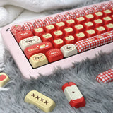 Kawai Red Apple MOA Profile Dye Sub PBT Keycap Set - 140 Keys Model