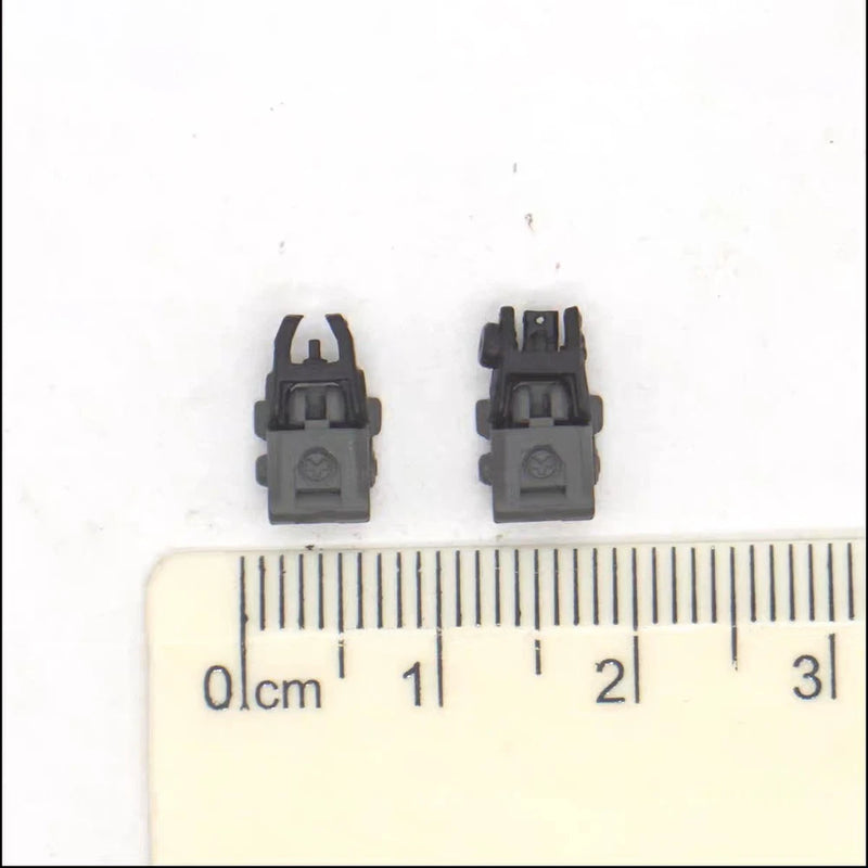 1/6 Scale Front and Rear Sights Plastic Model  for 12" Action Figures Prop Sence Model