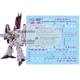 for HG 1/144 Gaza C Haman Karn Custom Master Water UV Light React Decal AMX-003 Model