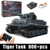 Mould King 20014 Battle Tiger Tanker Remote Control Technic Building Blocks Kit Model