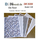 Dan Models 35269 Scale 1:35 Material for Dioramas Tiled Floor Cardboard Printing Model