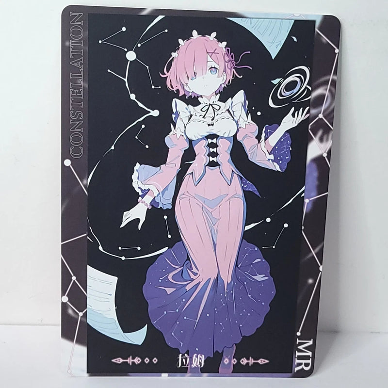 Ram Black Waifu Anime Card Constellation Girl Wall Art Oversized Board A5 Model