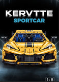 RC Sports Car Model Building Blocks Set Compatible Technic Corvette DIY Toy Model