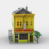 Burger Shop House MOC Modular Building Blocks Kits Inspired Animation Toy Model