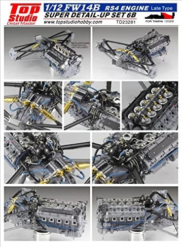 Top Studio TD23281 1/12 Williams FW14B RS4 Late Engine Detail Up Set Tamiya Model