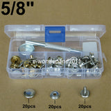 Boat Cover/Canopy Fittings Snap fastener stainless canvas to 5/8"screw kit tools Model