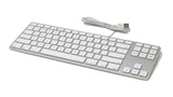 NEW Matias Wired Aluminum Tenkeyless Keyboard for Mac - Silver USB 2.0 Volume Model
