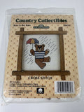 Country Collectibles Cross Stitch Kit Bear in the Rain T8654 Model