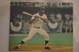 Original Vintage Hank Aaron Photo Mounted on Board Atlanta Braves Model