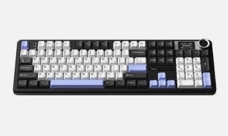 AULA F108 Pro Mechanical Keyboard KTT Silent Bada Switch RGB Aurora Black Model