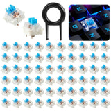 61Pcs Clickers for 3D Prints,Mechanical Keyboard Keycaps Set with Tool,Blue S... Model