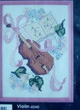 Golden Bee Craft Kit "VIOLIN" Instrument - Counted Cross Stitch #60340 (SEALED) Model