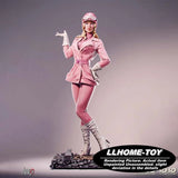 Racer Lady 1/6 31CM 3D Print Model Kit Unpainted Unassembled GK Figure Model