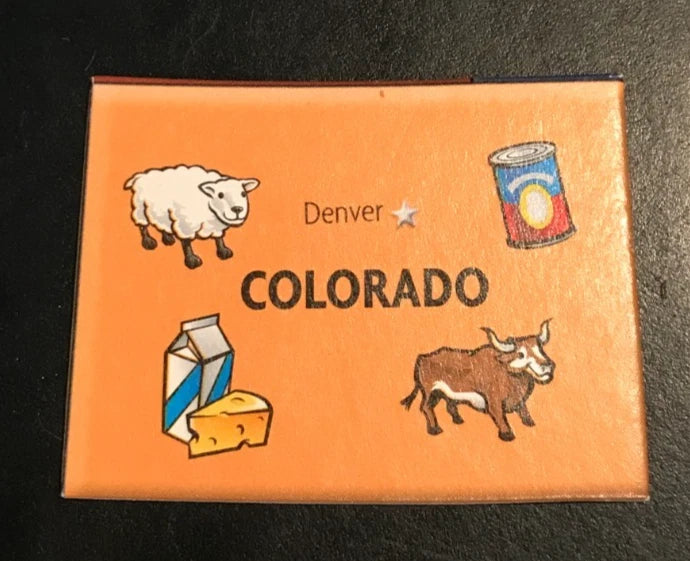 Craft Puzzle Piece State of Colorado Scrapbook Memory Board Photo Album Model